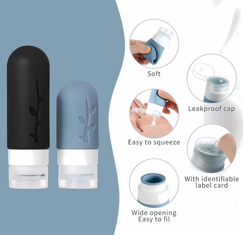 Kit de Viajes - 17 piezas antifugas aprobadas por TSA